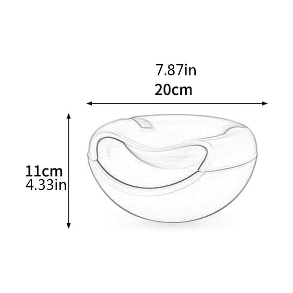 Double Layer Container For Snacks, Perfect For Snacks And Fruits, Quality Material Durable, Stylish Snacks Storage Box With Detachable Design, Mobile