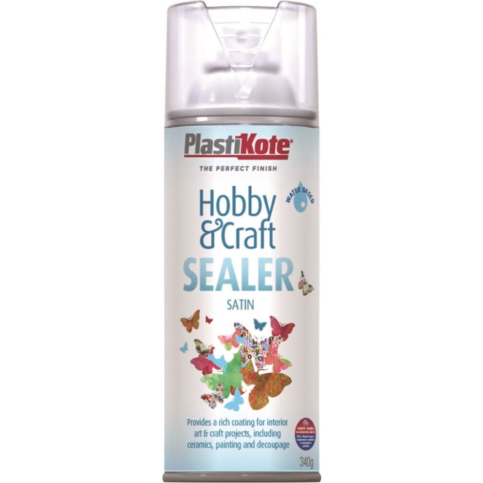 Plastikote 4142 400 ml Hobby Twist Satin Craft Sealer - Clear