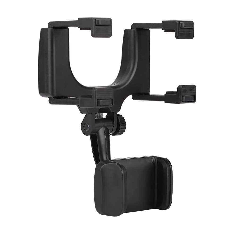 Innovative Universal Car Rearview Mirror Mount, Shock Resistant & Slip Resistant Grip for Safe Hands-Free iPhone, PS Smartphone Driving Experience