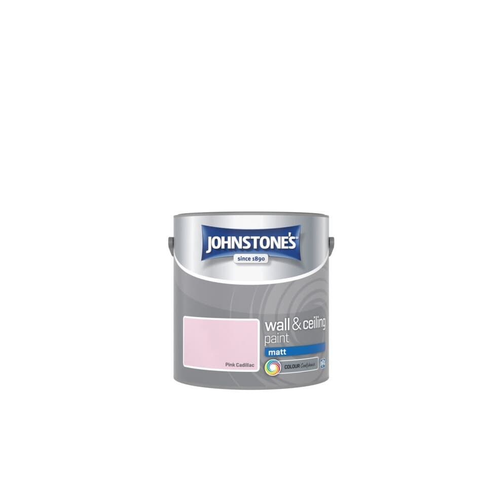 (2.5 Litre, Vinyl Matt) Johnstones Interior Emulsion Pink Cadillac
