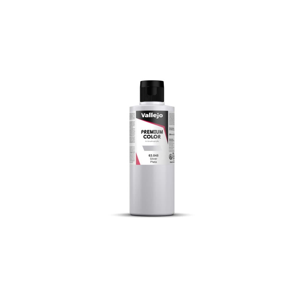 VAL63048 - Vallejo Premium Color - 200ml Pearl & Metallics Silver