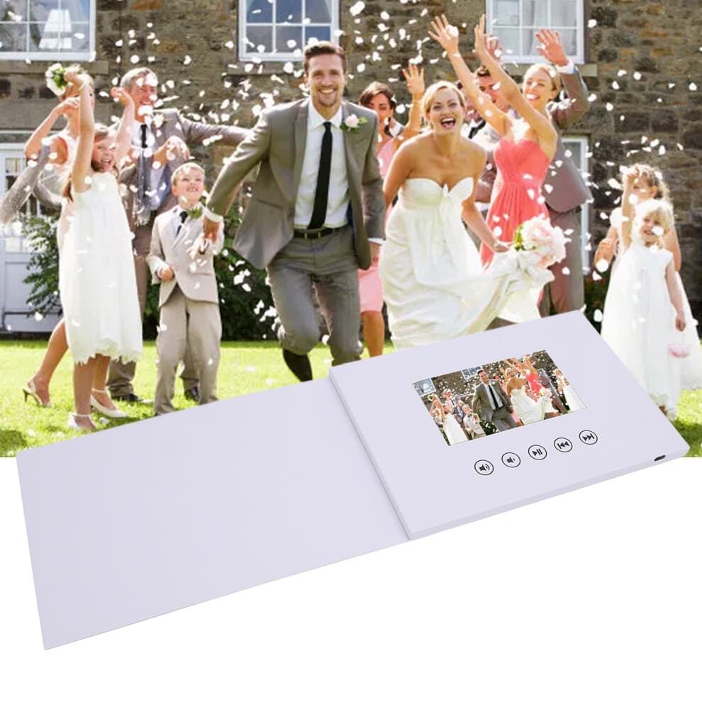 Video Greeting Card 5" LCD 720P HD 128MB Memory for Holiday & Anniversary