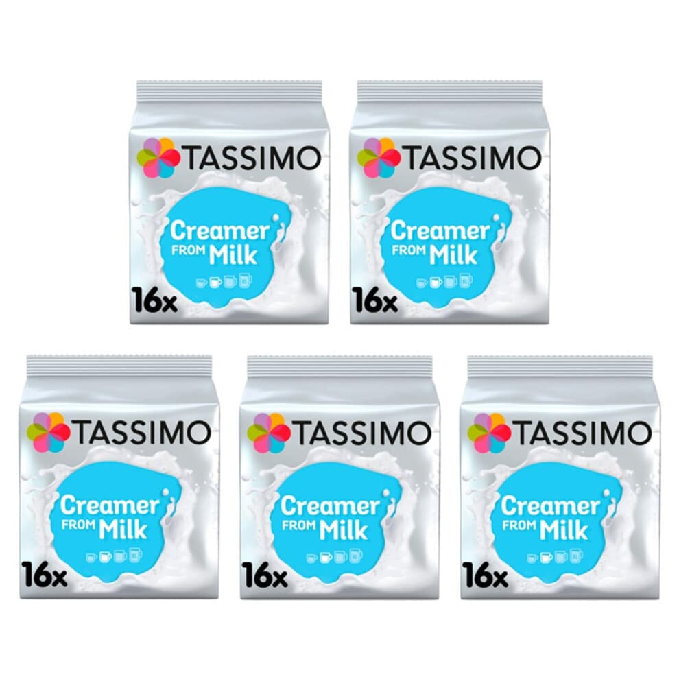 Tassimo Milk Creamer Pods x16 Pack of 5 Total 80 Drinks