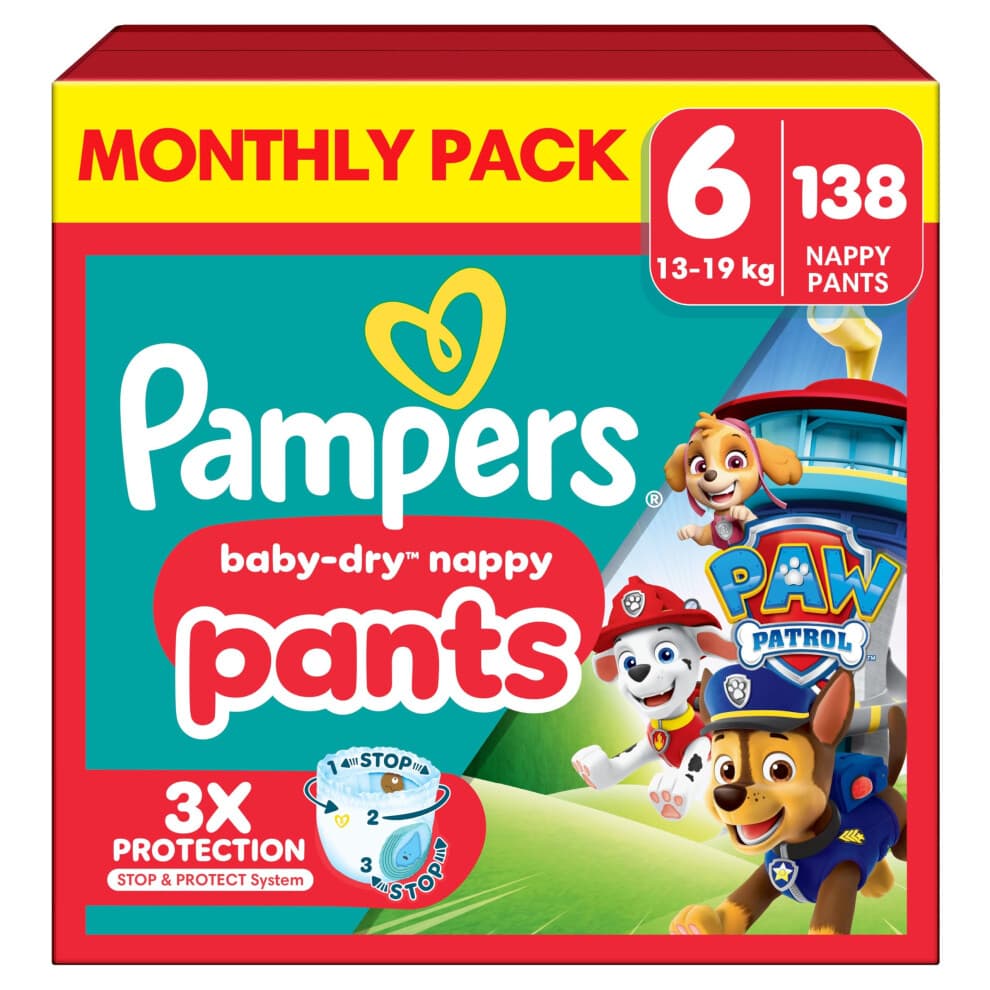 Pampers Baby-Dry Nappy Pants Paw Patrol Edition Si