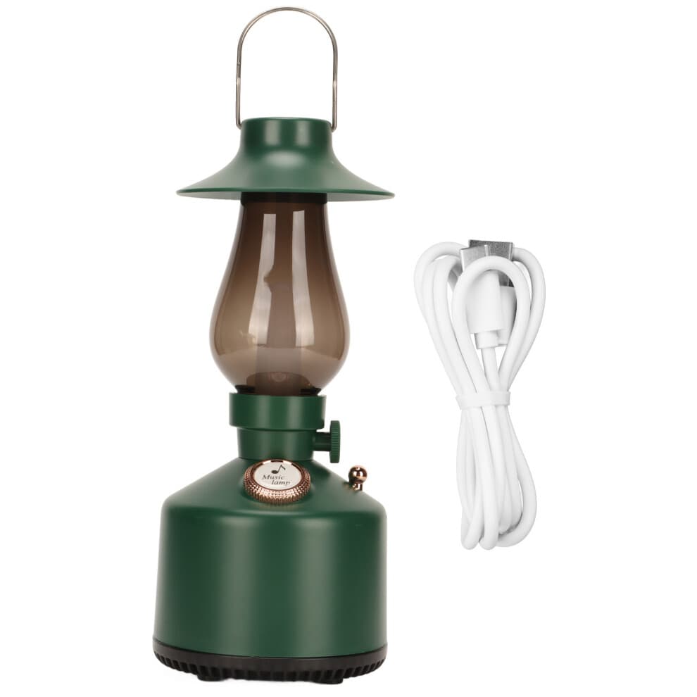 Dimmable Ambient Lighting Retro Kerosene Lamp Style Aromatherapy Humidifier Diffuser Compact And Lightweight USB Rechargeable For Romantic Atmosphere