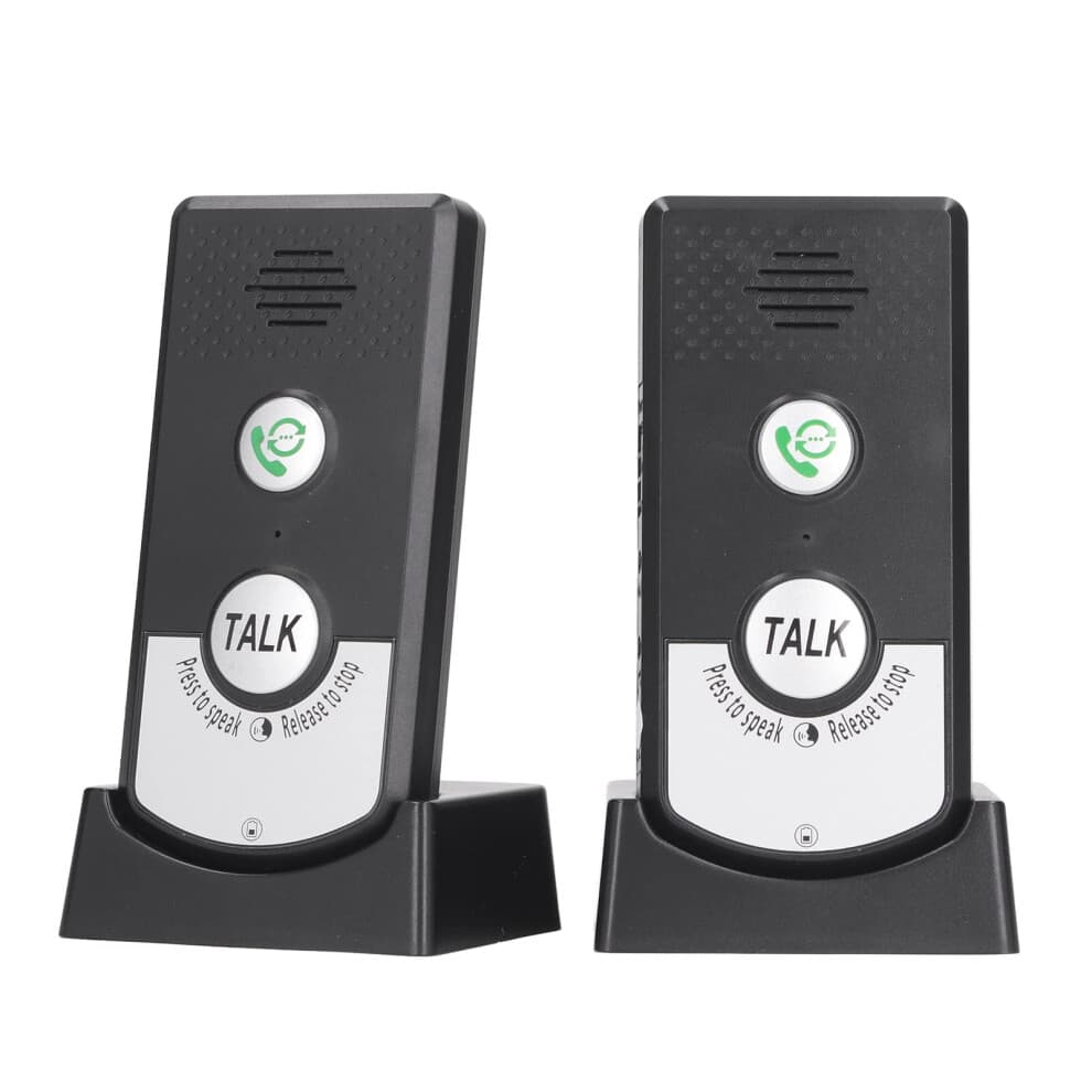 Wireless Intercom System 1000M Long Range TwoWay Voice with 48H Battery for Home Office Hospital