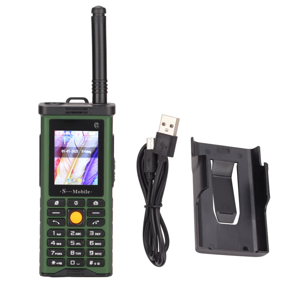 Senior-Friendly Cell Phone, Big Speaker & Voice Playback, Video Playback Recorder Function, FM Radio, Flashlight Feature, for Daily Use and Emergencie