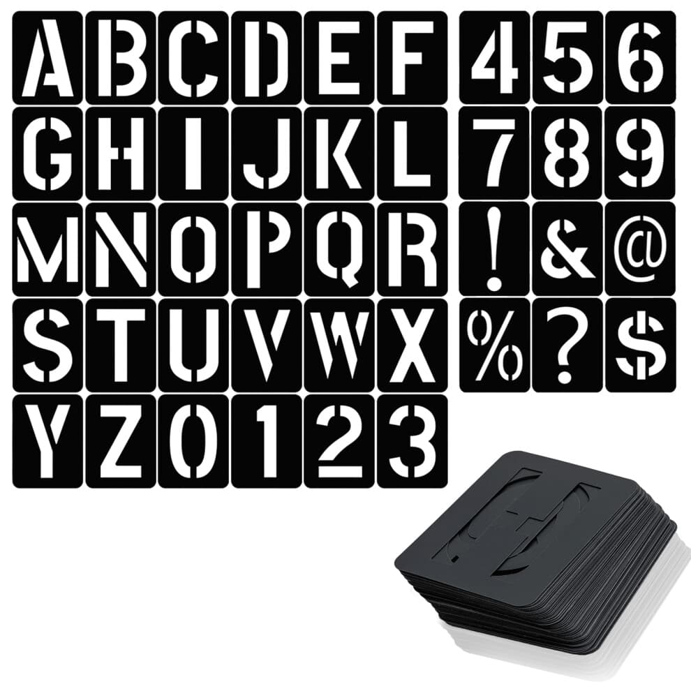 Flexible Design Reusable Letter Stencils, Customized Words Alphabet Art Craft Stencils For Diy Art Projects, Perfect For Creative Minds (42 Pieces)