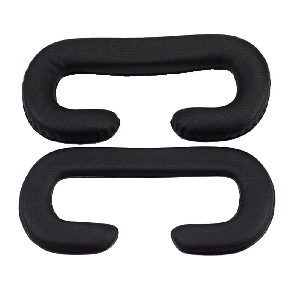4Pcs Vr Face Cushion Covers Black PU Leather Replacement Pads