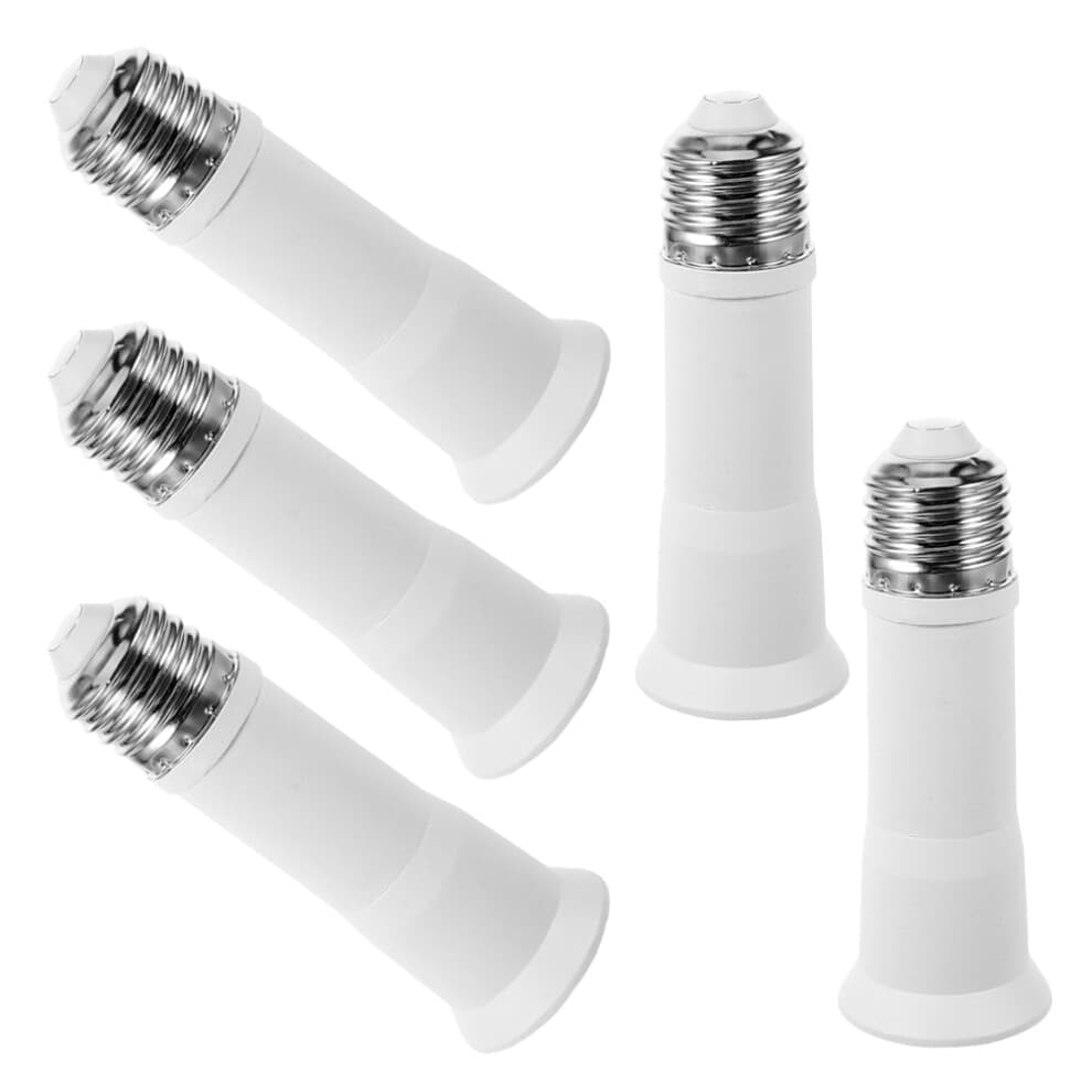5 pcs e27 to e27 light socket adapters bulb extenders