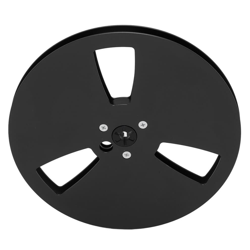 7 Inch Empty Tape Reel 1/4in Aluminum Black 3Holes