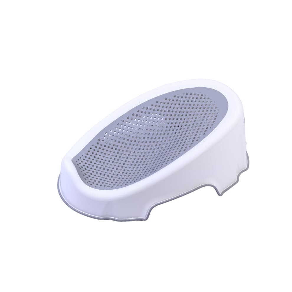 REQUISITE NEEDS Baby Bath Support, Non-Slip Infant Bathing Seat, Grey, Safe for