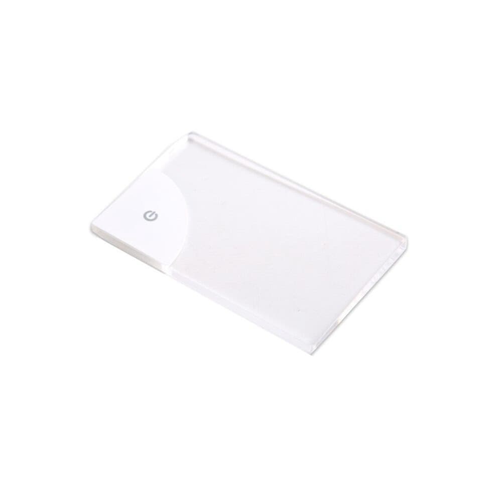 LED Blank Acrylic Glowing Business Card Light Transparent Name Tag Board DIY Gift for Husband Boyfriends Dady Gift