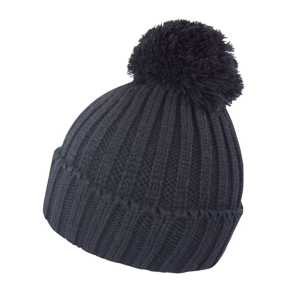 (One Size, Black) Result Unisex Winter Essentials HDi Quest Knitted Beanie Hat