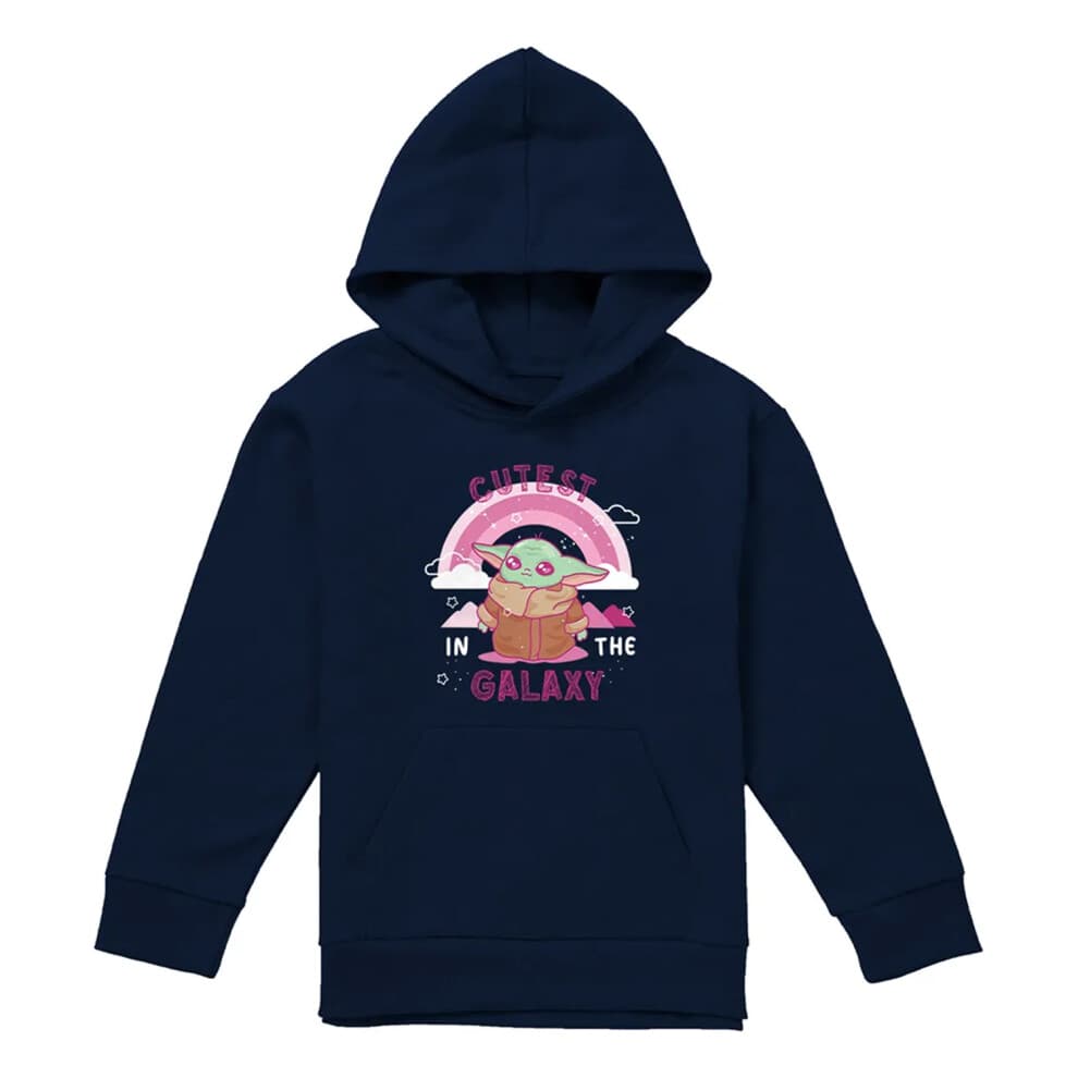 (7-8 Years, Navy) Star Wars Childrens/Kids Cutest In The Galaxy Grogu Hoodie