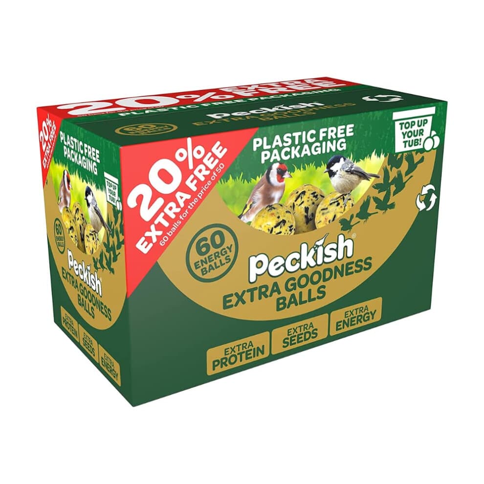 Peckish Extra Goodness Energy Balls 50 Box plus 20% Extra Free, Green, 1 Count (