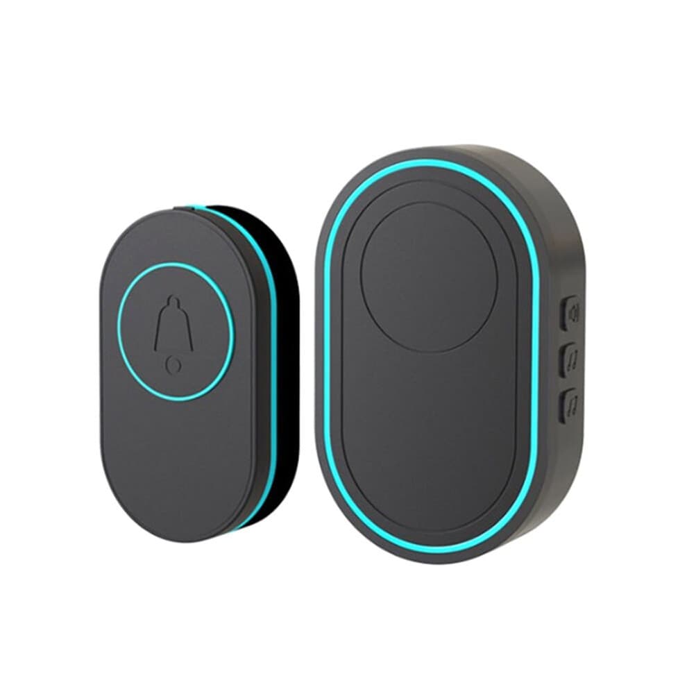 Intelligent Wireless Doorbell Home Welcome Doorbell Waterproof  Door Bell Chime Waterproof Emergency Button EU Plug