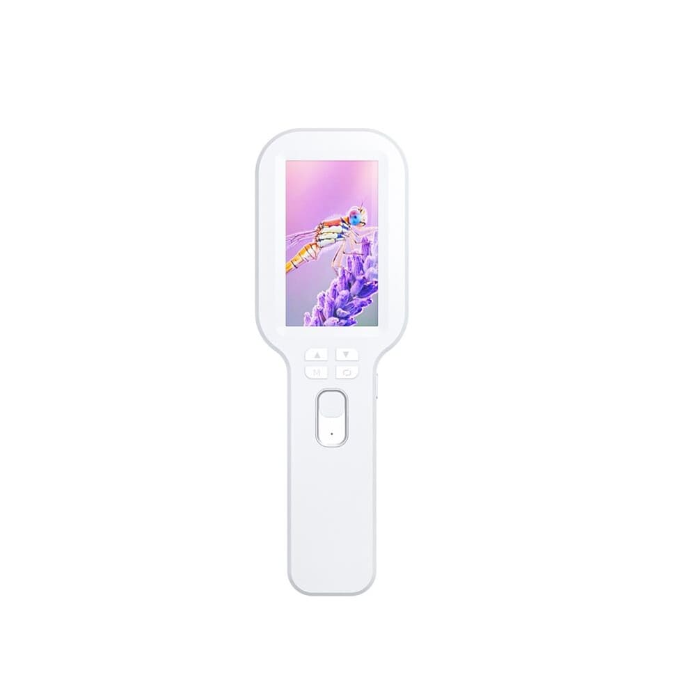 Handheld Digital Magnifier Microscope 500X Zoom 1200mah Electronic Magnifying Glass with 3 Inch IPS Screen White