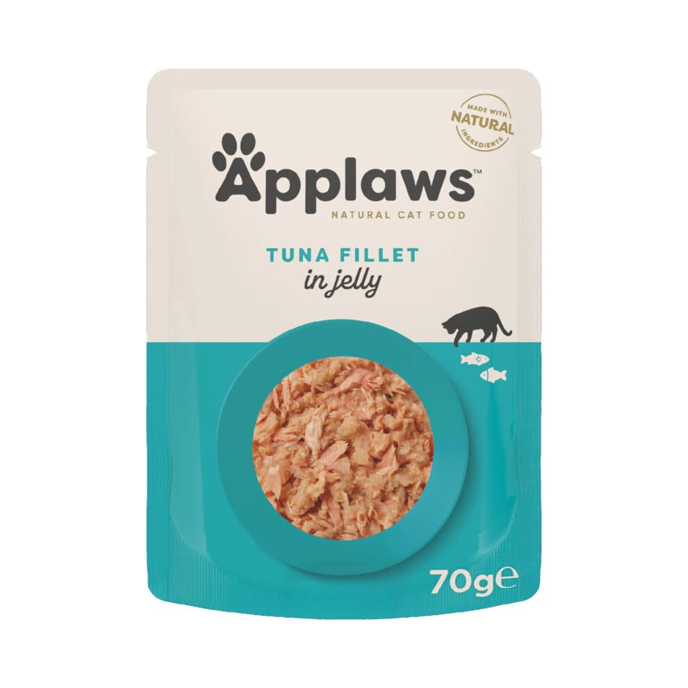 Applaws Natural Wet Cat Food Tuna in Jelly Pouch for Adults Cats 16x