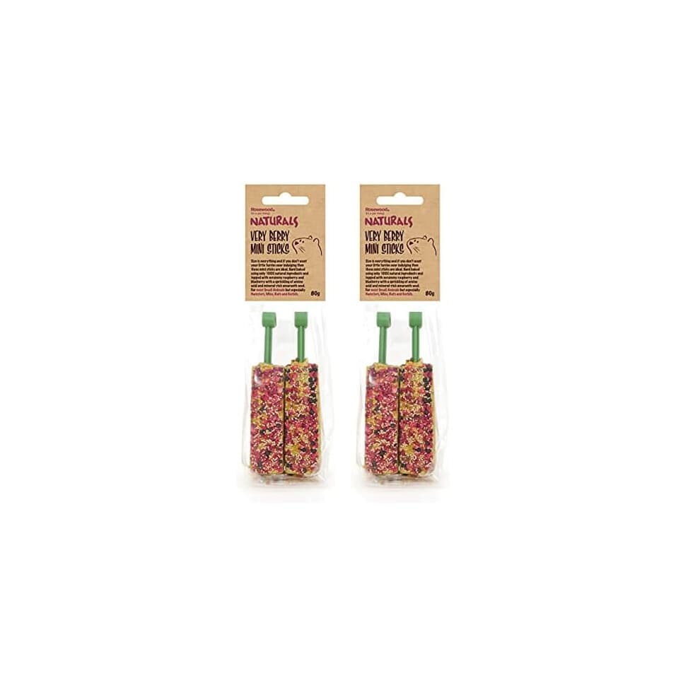 Rosewood Naturals Very Berry Mini Sticks 2pc for Small