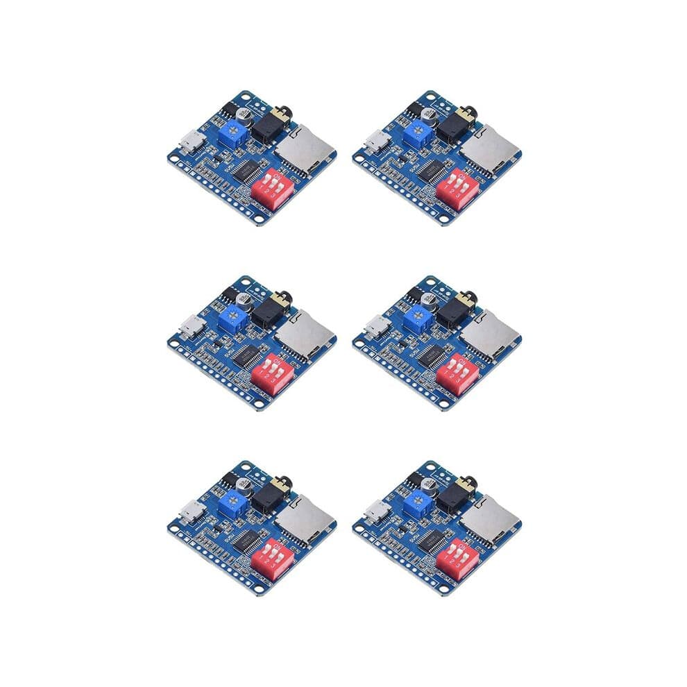 6X DY-SV5W Voice Playback Module for MP3 Music Player Voice Playback Amplifier 5W /TF Card Integrated UART I/O Trigger