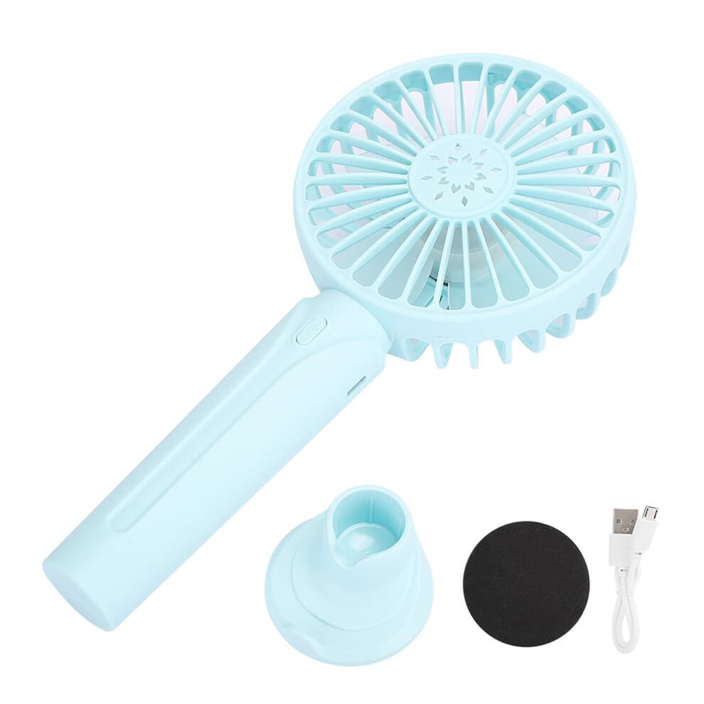Cute Design Fan Portable Fan Powerful Handheld Fan3Speed Personal Fan USB Rechargeable Fan Lightweight Makeup Fan Strong Wind Low Noise Elegant