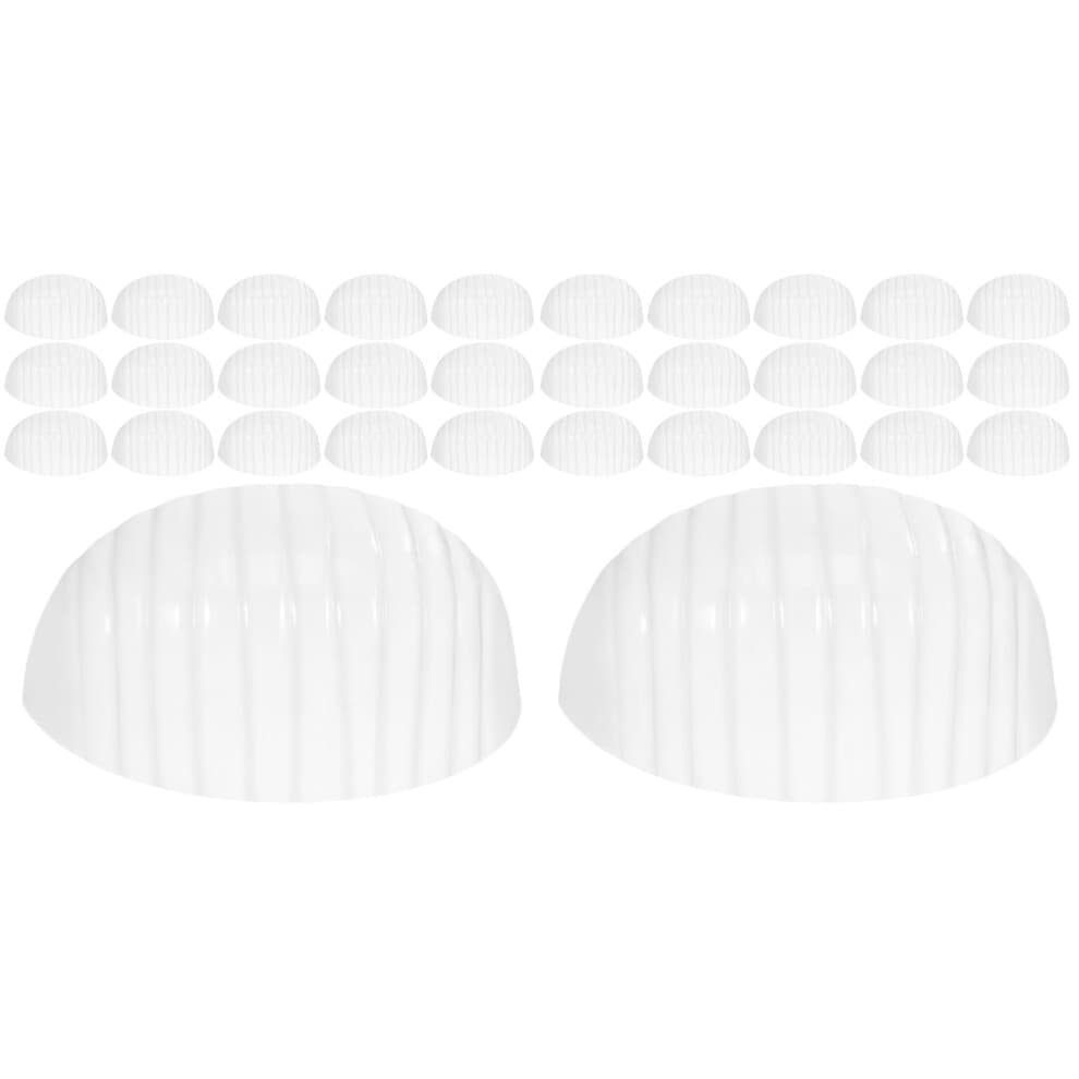 40Pcs White Plastic Hat Shapers Inner Supports for Baseball Caps