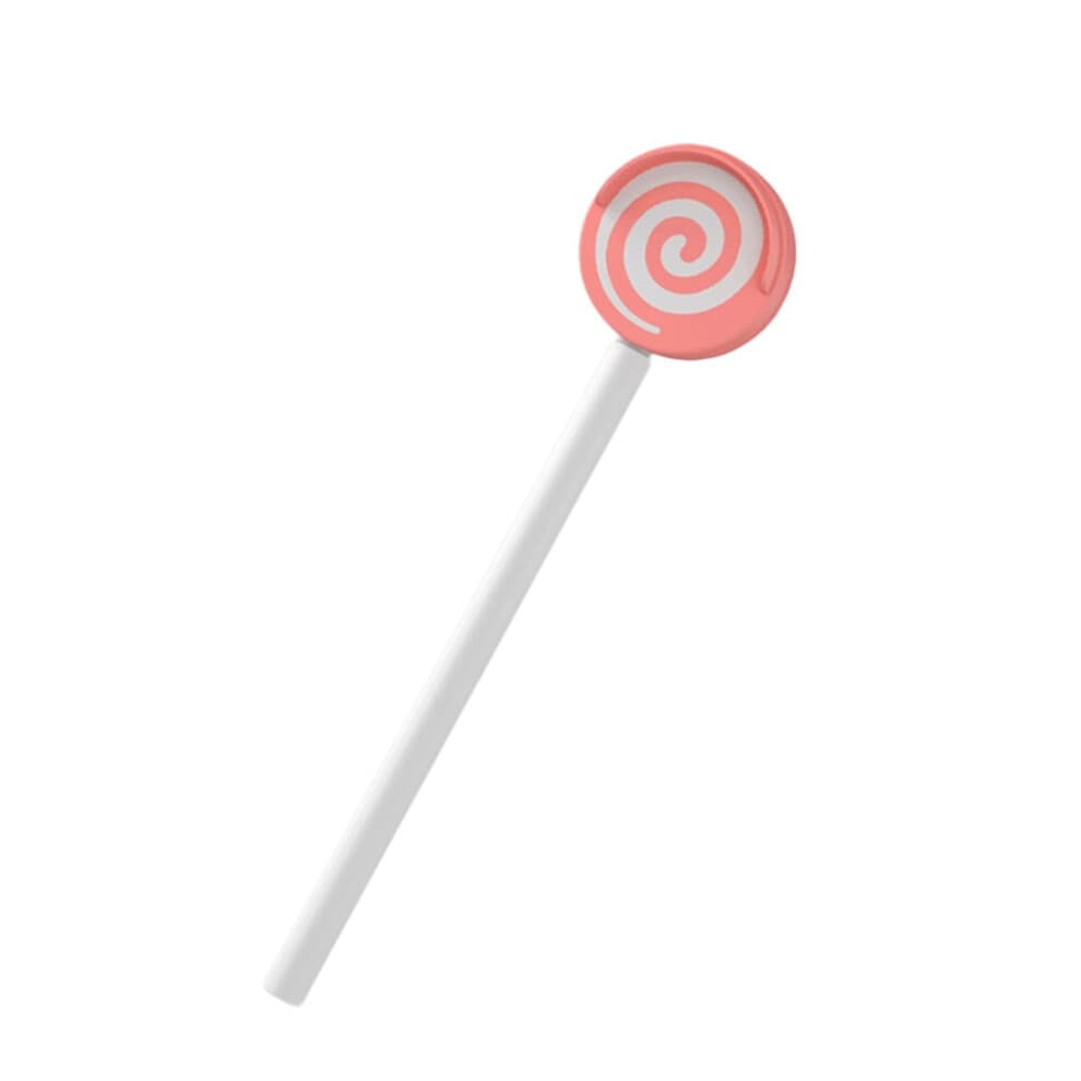 Lollipop Shape Baby Tongue Scraper | Kids Oral Cleaner Tool | Soft Safe Tongue Brush for Children | Baby Dental Care Accessory(Red)
