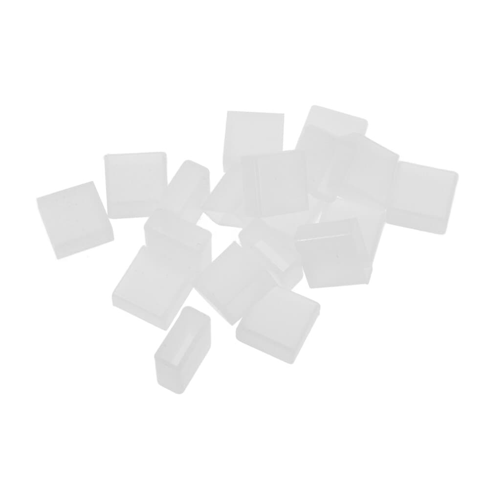 100Pcs Silicone USB Charger Port Covers Dust Stoppers Transparent Caps