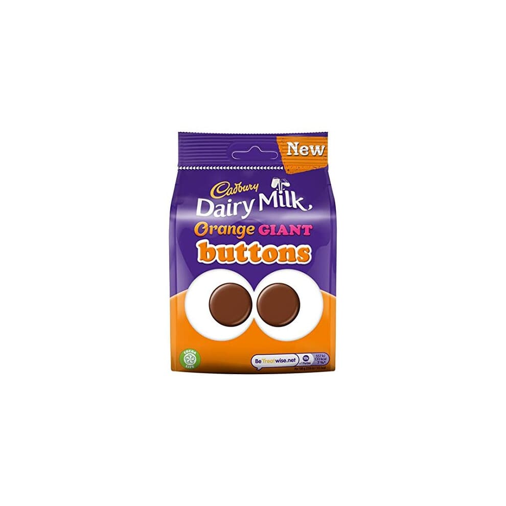 Dairy Milk Orange Giant Buttons 110g, Case of 10
