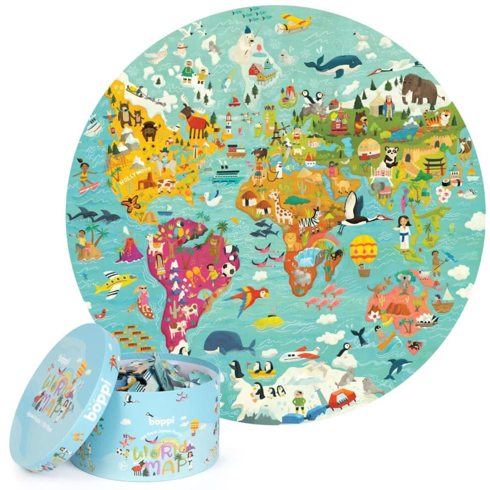 puzzles for 5+ year olds World Map