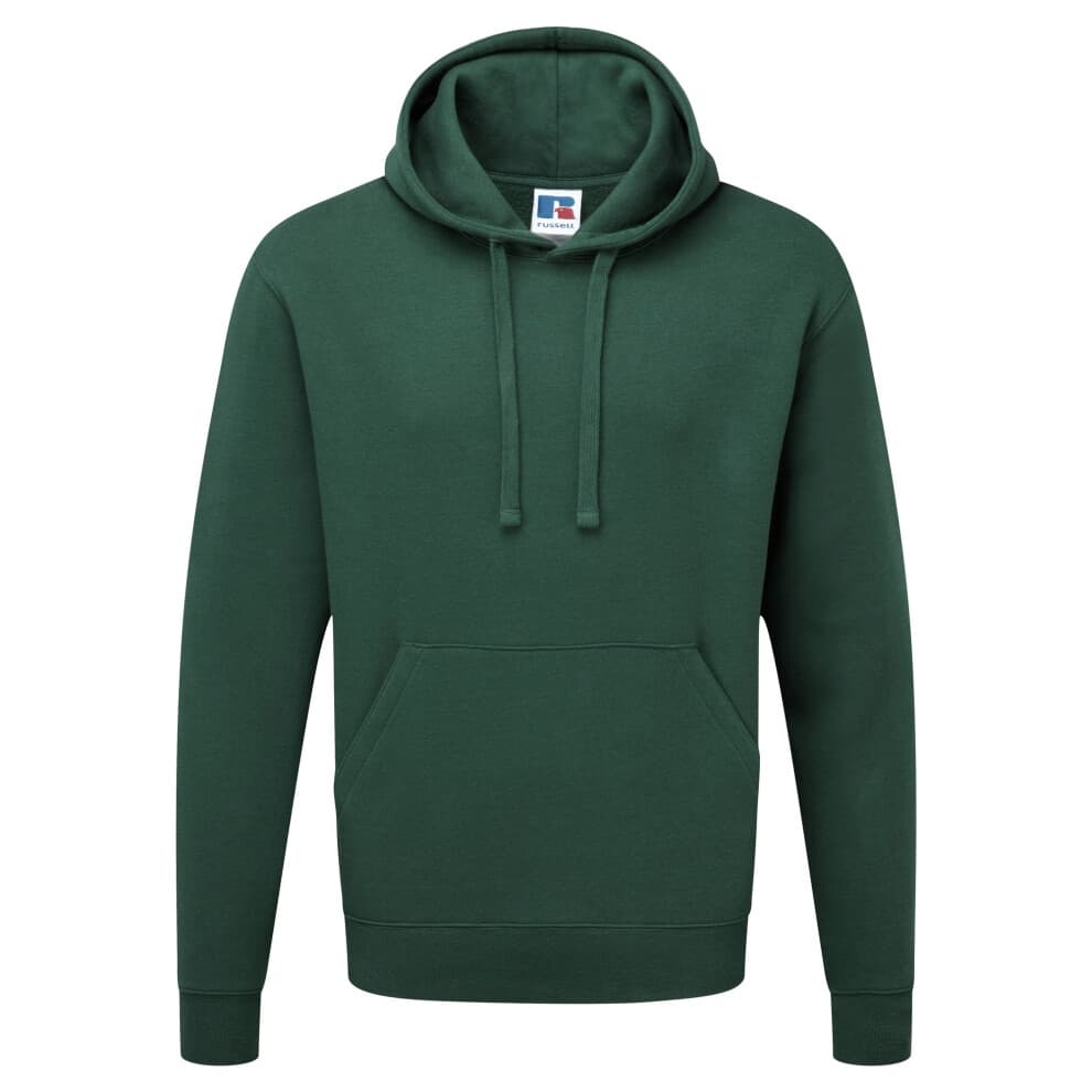 (3XL, Bottle Green) Russell Mens Authentic Hooded Sweatshirt / Hoodie