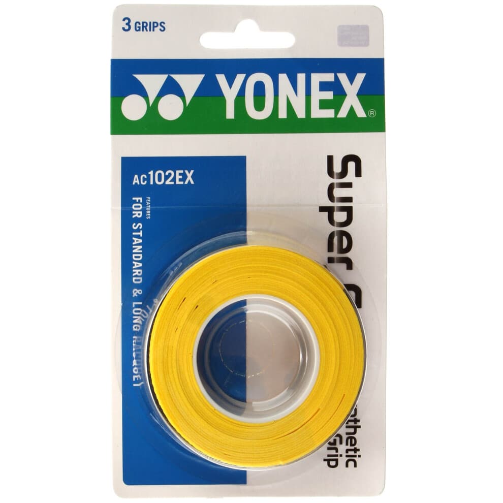 Yonex Super Gelb Overgrip 3,Yellow, One