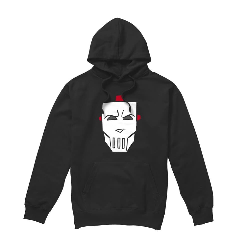 (S, Black) Teenage Mutant Ninja Turtles Mens Casey Jones Hockey Mask Hoodie