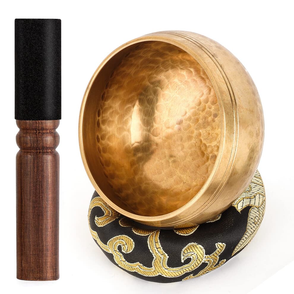 Tibetan Singing Bowls Set-100% Hand-hammered in Nepal Sound Bowl for M