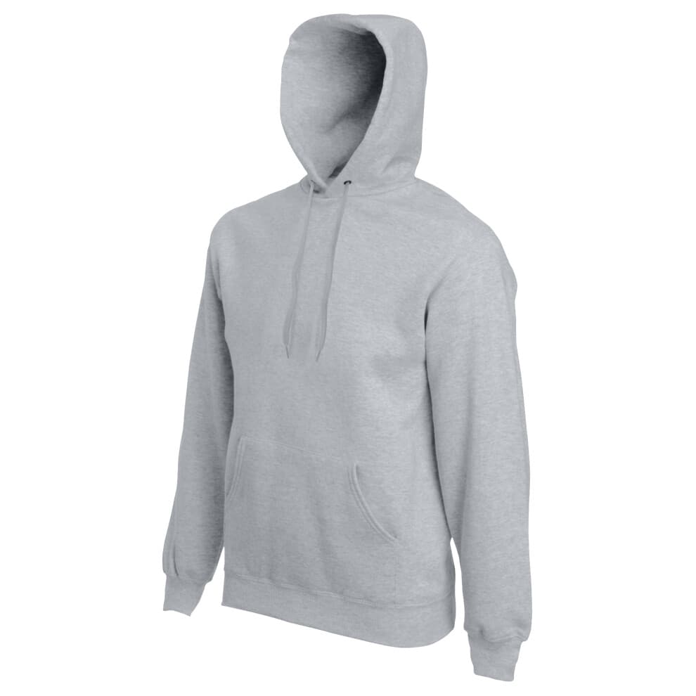 (S, Heather Grey) Fruit Of The Loom Mens Premium 70/30 Hooded Sweatshirt / Hoodie