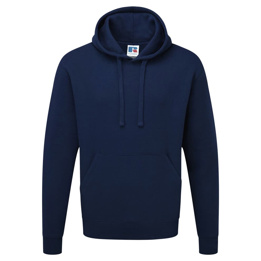 (S, French Navy) Russell Mens Authentic Hooded Sweatshirt / Hoodie