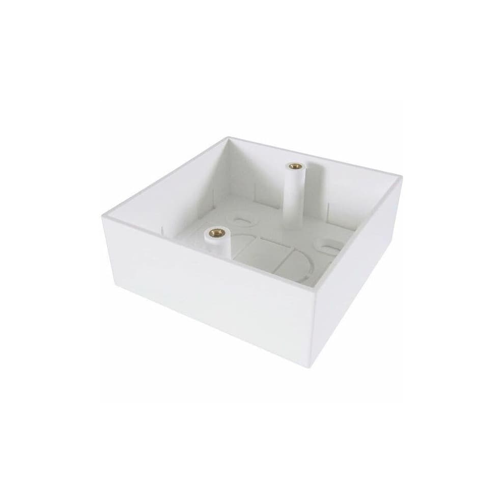 connektgear Mounting Box for Faceplate - White - 1
