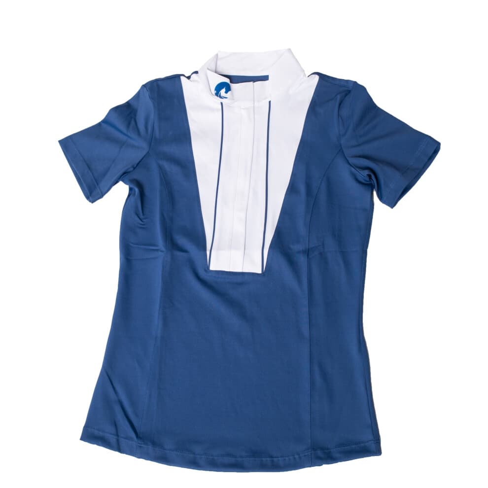 Oypla Coco Equestrian Navy Ladies Horse Riding Show Shirt - S