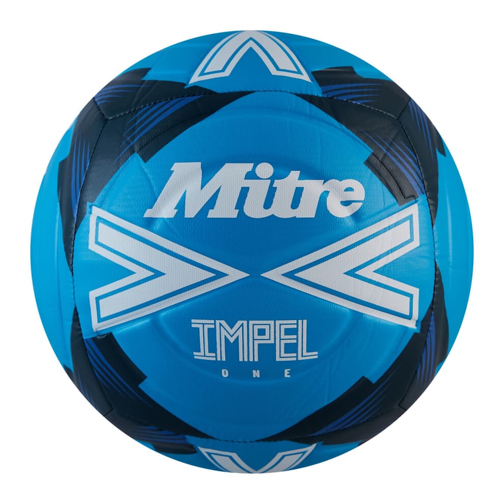 (4, Fluorescent Blue/White/Blue) Mitre Impel One 24 Football