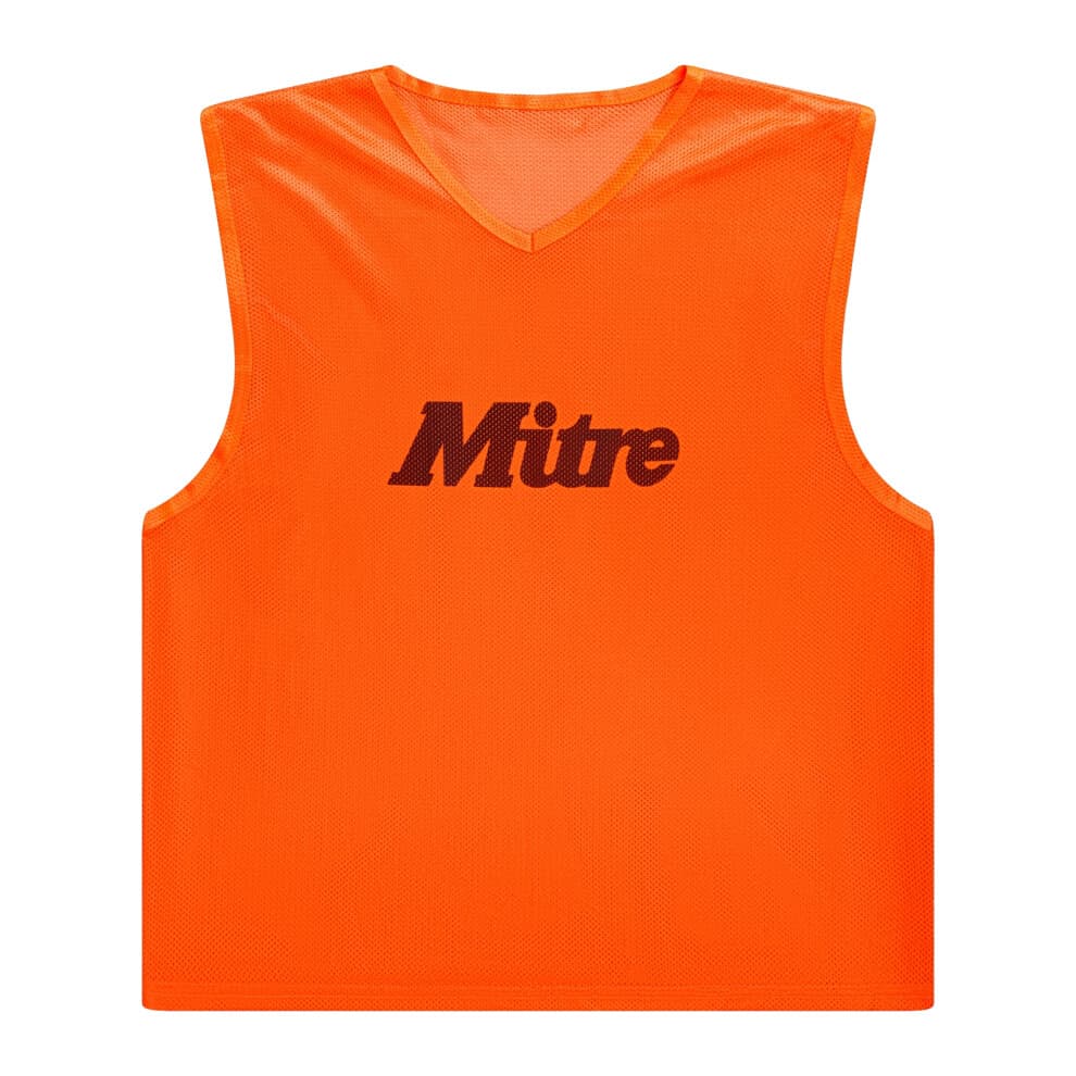 (XS-S, Neon Orange) Mitre Unisex Adult Pro Training Bib