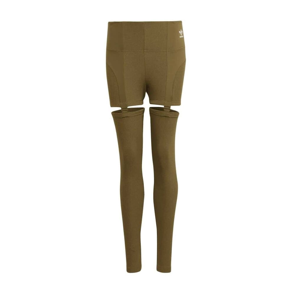 (6 UK, Green) Adidas Womens/Ladies 2 in 1 Leggings