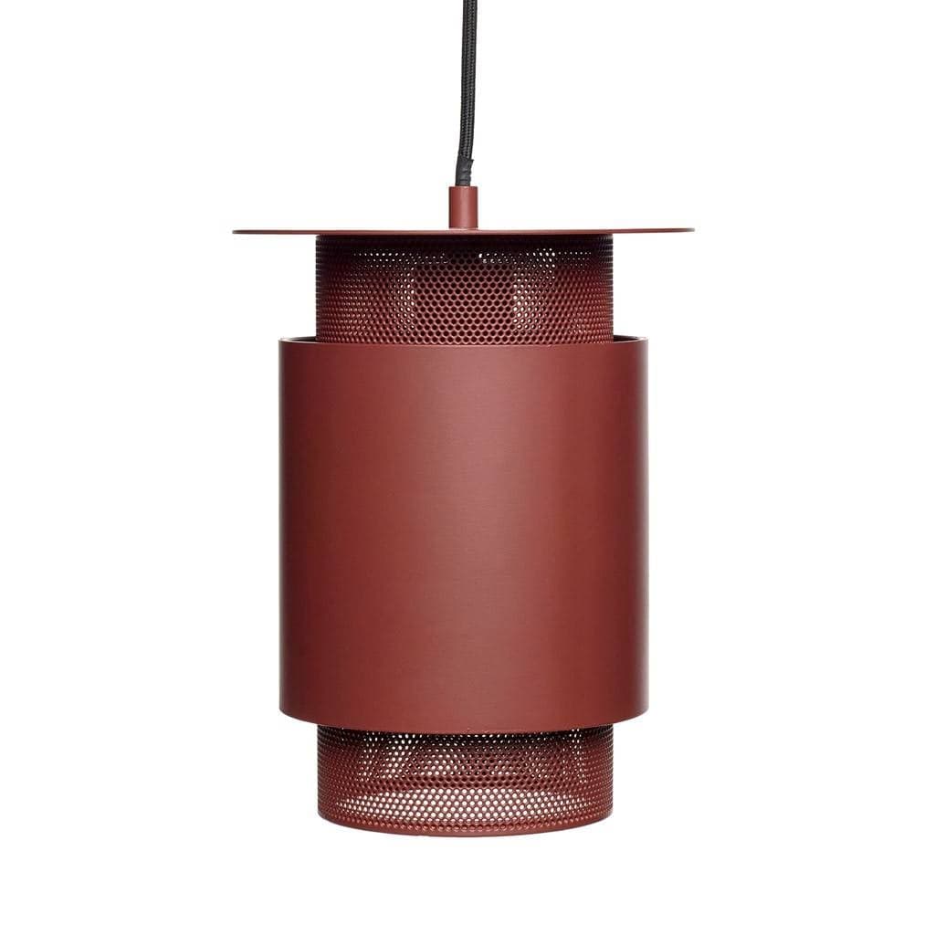 Hubsch Pendant light red metal mesh