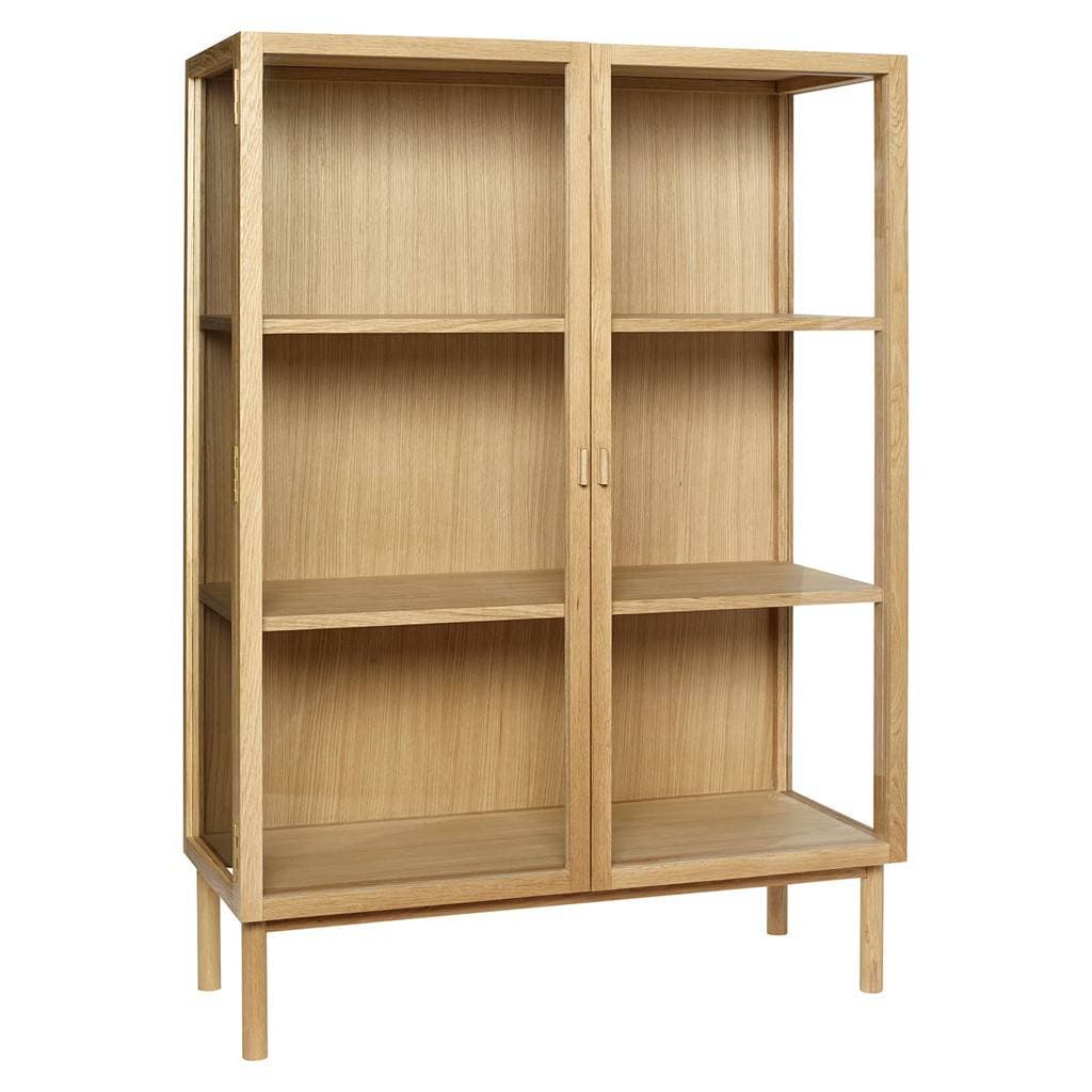 Hubsch Wooden display cabinet with doors