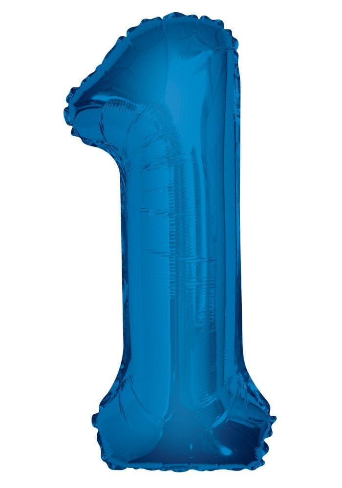 1 - Blue 34" Numeral Balloon