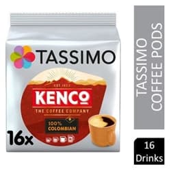 Tassimo Kenco 100% Colombian Pods 16's