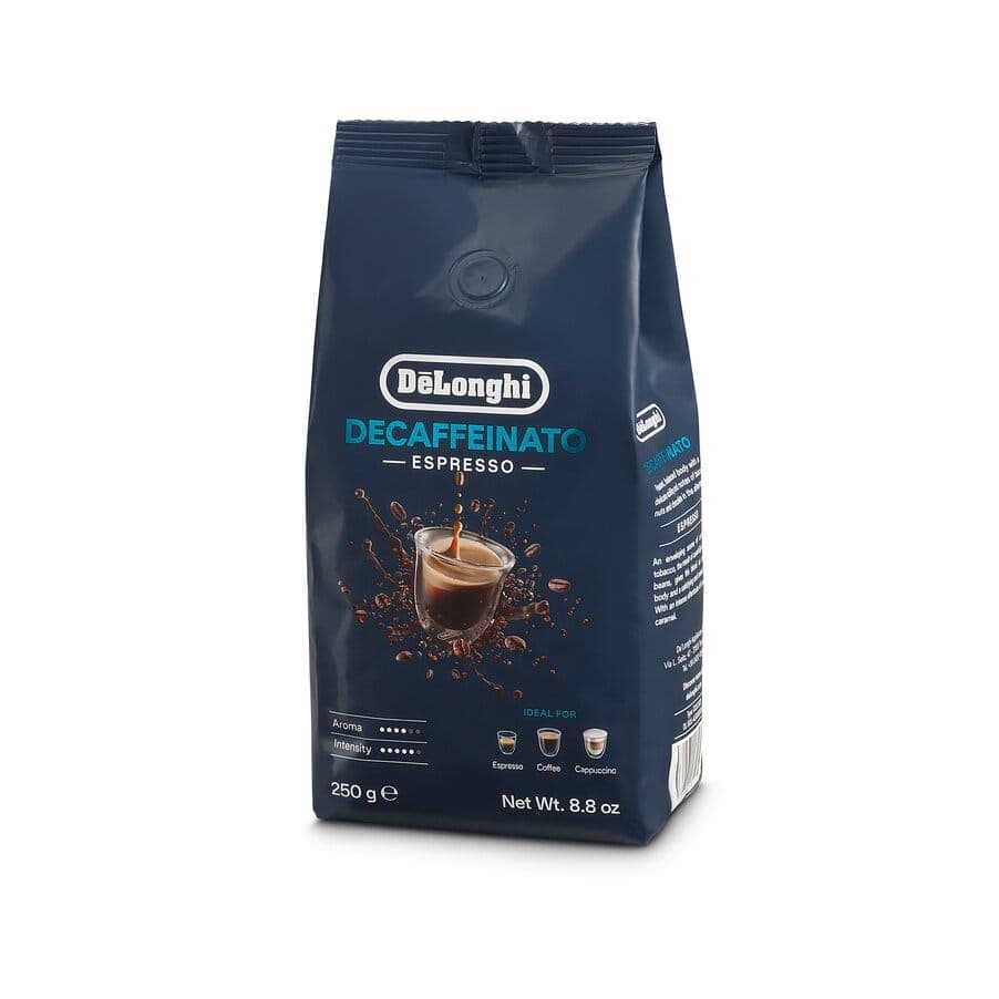 Delonghi Decaffeinato Espresso 250g DeLonghi Coffee Beans DLSC603 - Blue