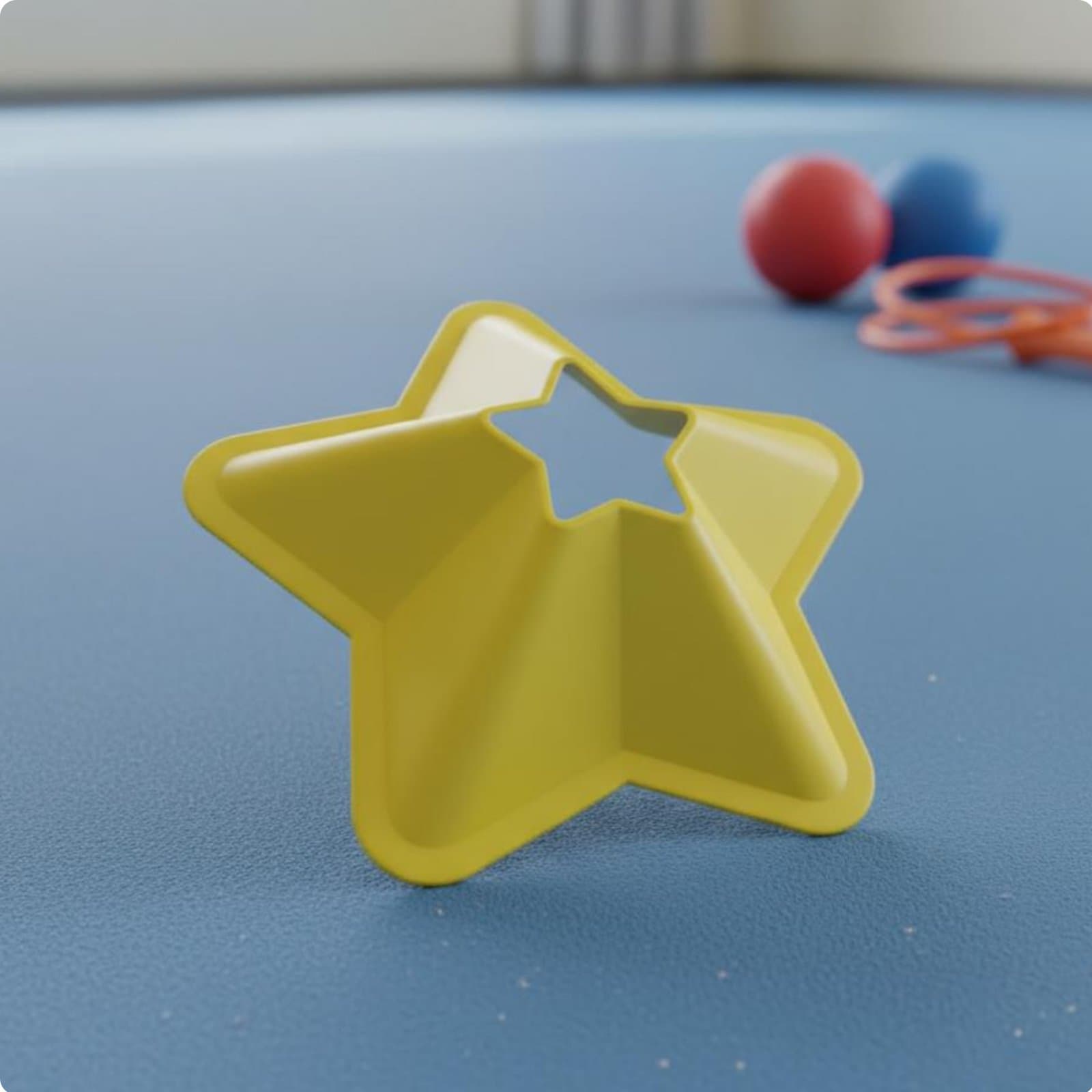 Star Shaped Marker Disc Matte Finish Agility Training Star Cone Flexible