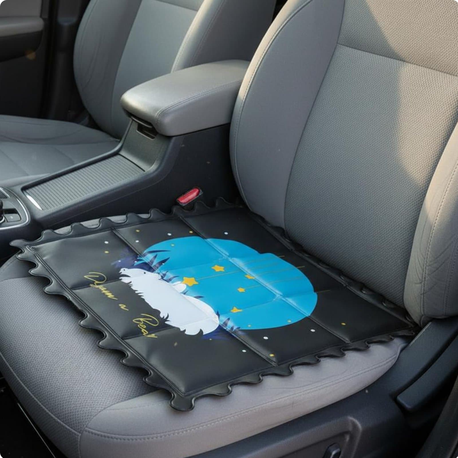 Pet Cooling Mat Easy to Clean Summer Gel Seat Pad Nine-Grid Design for Students