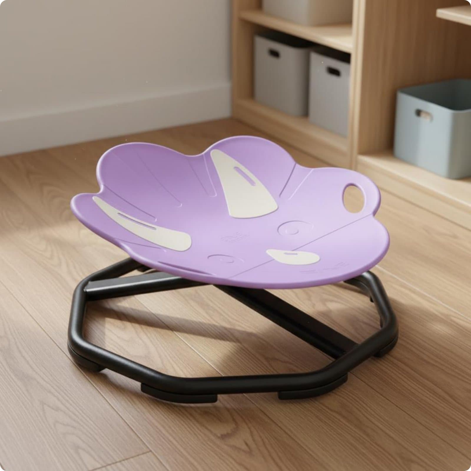 Sensory Training Chair Smooth Rounded Handles Toddler Rotating Stool for Indoor